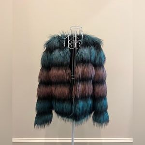 UNREAL Fur jacket; size medium